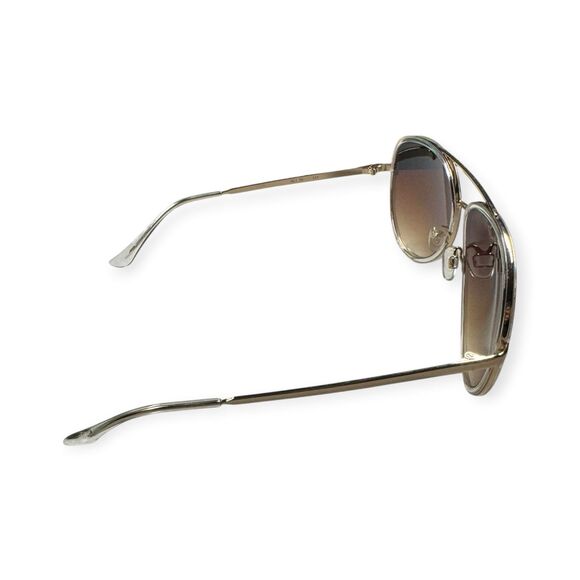 Quay Australia All In Sunglasses Doe Frame Brown Fawn Lens Aviator Classic main image 4